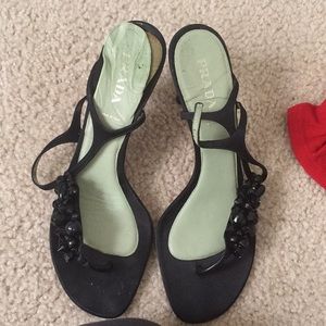 Prada low heel shoes. Similar to Gucci Manolo